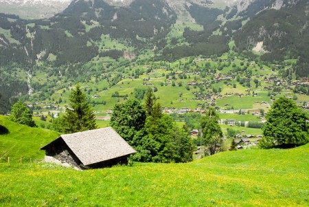 クリンデルヴァルト村の風景