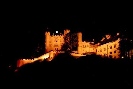 ホーエンシュヴァンガウ城の夕景