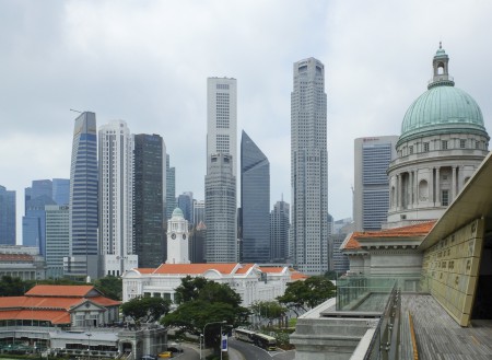 国立美術館屋上よりシティ